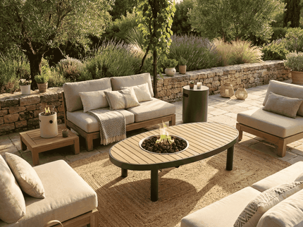 Happy Cocooning fire pit table Riviera 140 smokey anthracite