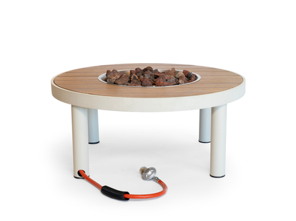 Happy Cocooning fire pit table Riviera 80 oyster beige