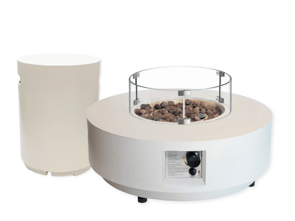 Happy Cocooning fire table set Estate 76 oyster beige