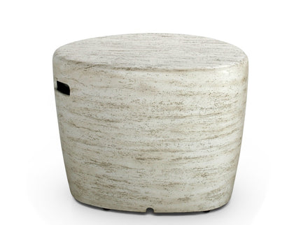 Happy Cocooning fire table set Estate Organic 107 travertine