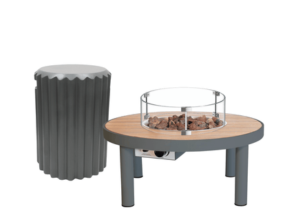 Happy Cocooning fire pit table set Riviera 80 anthracite