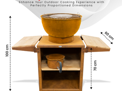 HEAT Kjok Outdoor Kitchen Ø56 cm Rust