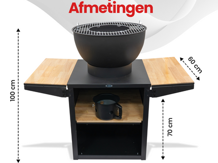 HEAT Kjok Buitenkeuken Ø56 cm Zwart