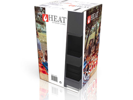 HEAT Oslo Fireplace with Wood Storage