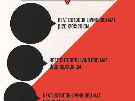 HEAT Outdoor Living BBQ Mat Ø 80 cm