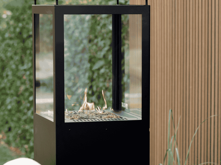 HEAT Outdoor Living Utevarme Terrace Fireplace Black