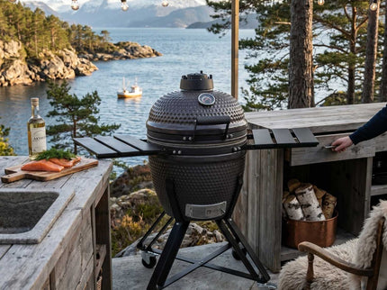 HEAT Premium kamado grill Fyregg 18 brown
