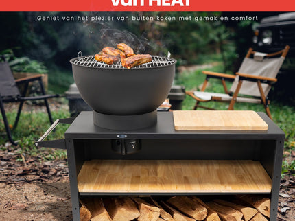 HEAT Trolle Buitenkeuken Zwart