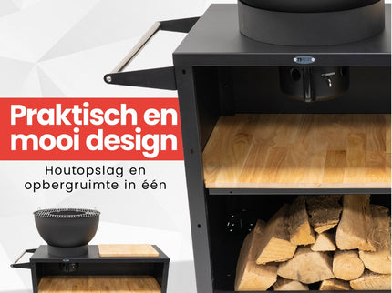 HEAT Trolle Buitenkeuken Zwart