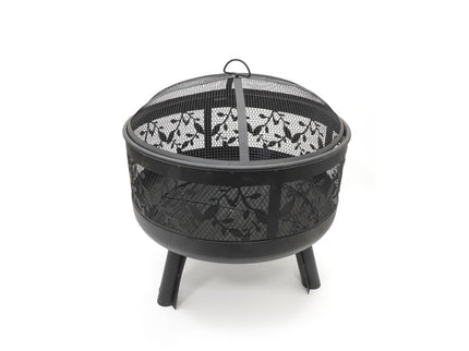 HEAT Firepit Alna with Spark Screen and grill grid