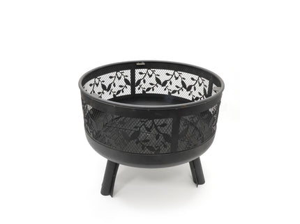 HEAT Firepit Alna with Spark Screen and grill grid