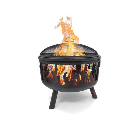 HEAT Firepit Hornset with Grill and Spark Screen