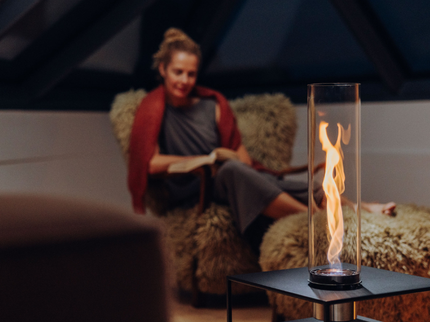 FIRE FRAME Lounge Table with SPIN air 1200 built-in