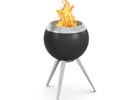 Höfats MOON 45 Smokeless Fire Pit with High Base - Stainless Steel