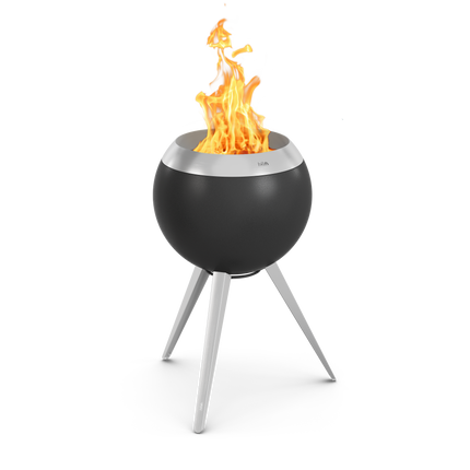Höfats MOON 45 Smokeless Fire Pit with High Base - Stainless Steel