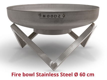 MOODZ Firebowl Stainless Steel Ø60 cm