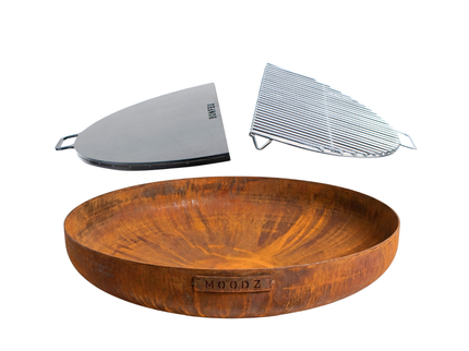 Package deal MOODZ fire bowl 80 + BonPlancha 1/2 80 + BonGrill 1/2 80