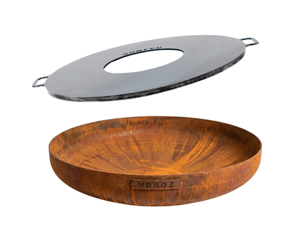 Package deal MOODZ fire bowl 80 + BonPlancha 80