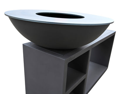 Quoco PIATTO Tavolo Dark grey