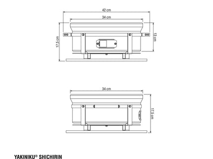 YAKINIKU table grill Shichirin MEDIUM round
