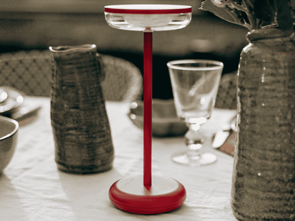 ZOLUNA solar tafellamp Bobbie in kleur evening red
