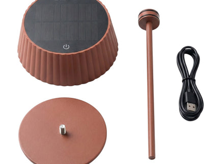 ZOLUNA solar table lamp Jyp rusty red