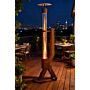 Green Flame Rocket Heater Pellet Patio Heater Corten Steel