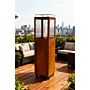 Green Flame Pellet Heater Corten Steel