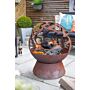 La Hacienda Swallows Globe Rust Firepit