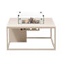 Cosi Firetable Cosiloft 100 Sandy Beige / Stone