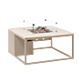 Cosi Firetable Cosiloft 100 Sandy Beige / Stone