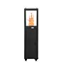 Green Flame Pellet Heater Black