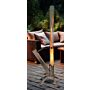 Green Flame Lounge Pellet Heater Stainless Steel