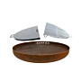 Package deal BonFeu fire bowl 80 + BonPlancha 1/2 80 + BonGrill 1/2 80