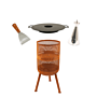 Package deal BonFeu BonVes 45 corten + plancha + oil can + spatula