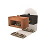 FORNO Fireplace Enok Wall CortenSteel