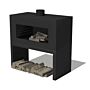 FORNO Fireplace Enok Black