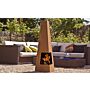 GardenMaxX Chacana Corten Fireplace