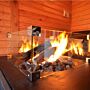 Happy C. Fire Table Square Teak Wood Black
