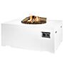 Happy Cocooning Firetable Rectangle White