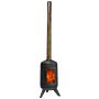 Stokem Black RVS Fireplace