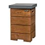 Happy C. Teak Wood Side Table Anthracite