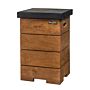 Happy C. Teak Wood Side Table Black