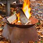 Esschert Rust Fire Bowl with Base (Round) Ø 55 cm