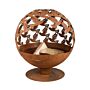 Esschert Fire Ball Laser Cut Birds Rust Ø 58 cm
