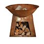 Esschert Fire Bowl with Wood Storage