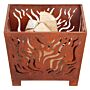 Esschert Firepit Square Rust (Medium)