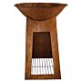 Esschert Fire Bowl with wood storage (H 112 cm)