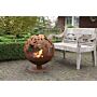 Esschert Fire Ball Laser Cut Leaves Rust Ø58