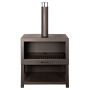 Esschert Terrace Stove + Wood Storage Black L